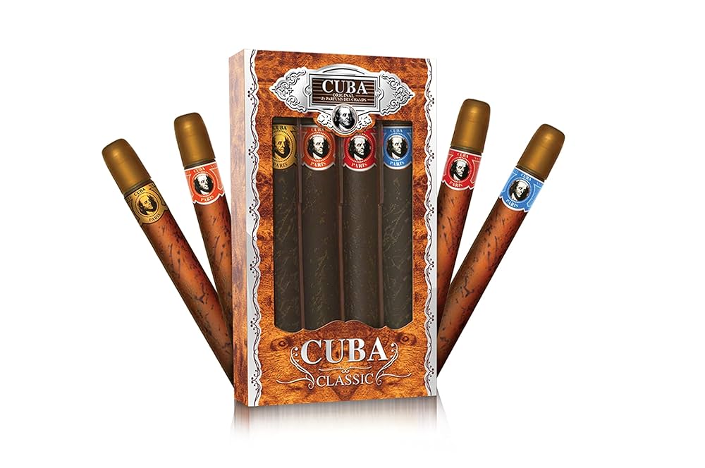 CUBA CLASSIC 香水セット 4本 35ml Amazon.com : CUBA AMERICA 4-Piece SET, 4X35 ML (BLACK, BROWN